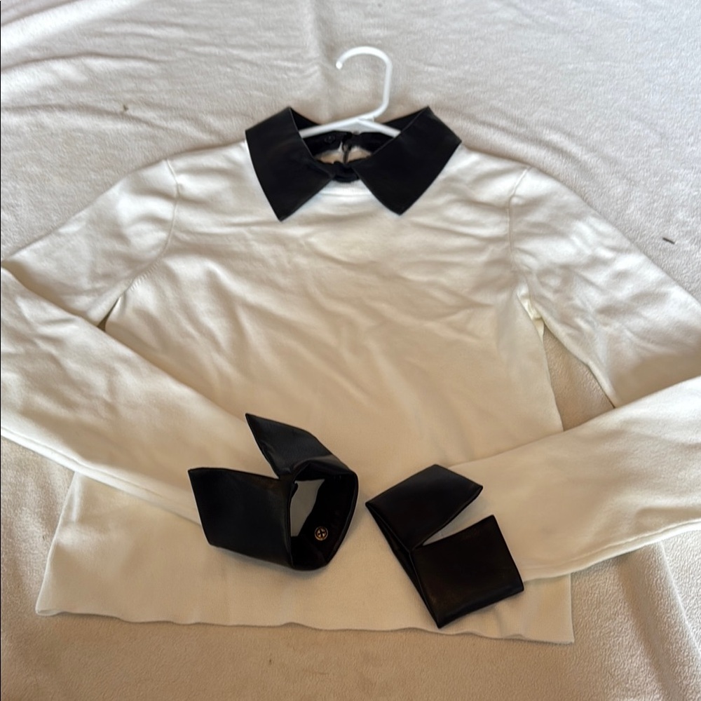 Alice + Olivia Black and White Top